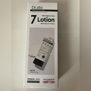 Dr.ato Ultra Rescue Cica Lotion for Body & Face Korean Skincare (5.4 Fl Oz)